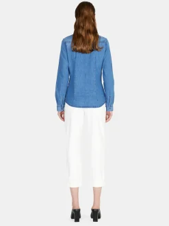 Women Sisley Shirts & Blouses<Vintage Look Denim Shirt