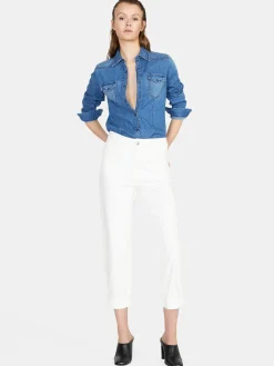 Women Sisley Shirts & Blouses<Vintage Look Denim Shirt