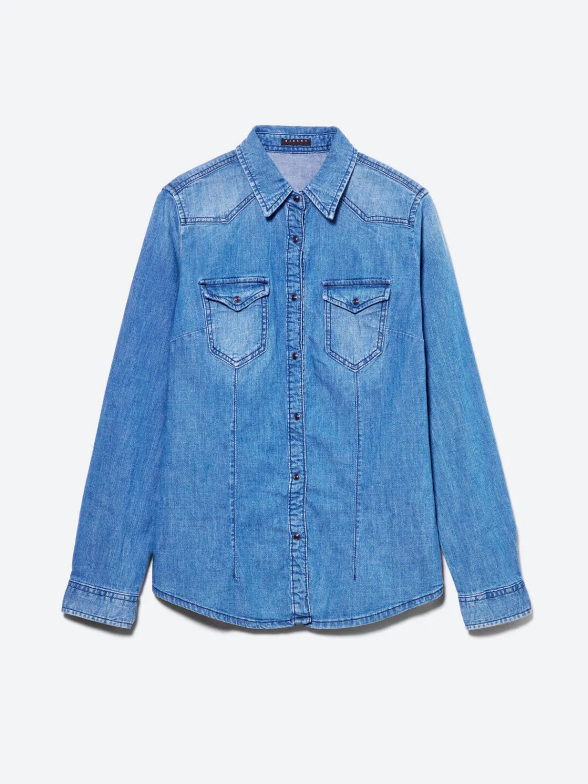 Women Sisley Shirts & Blouses<Vintage Look Denim Shirt