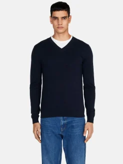 Men Sisley Jumpers & Knitwear<V-Neck Sweater