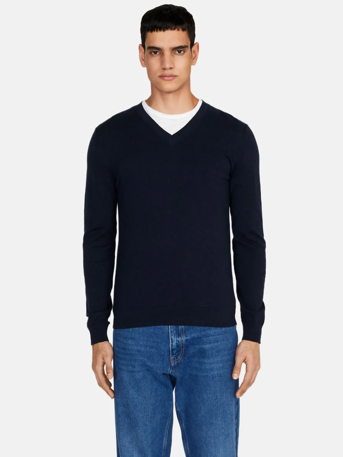 Men Sisley Jumpers & Knitwear<V-Neck Sweater