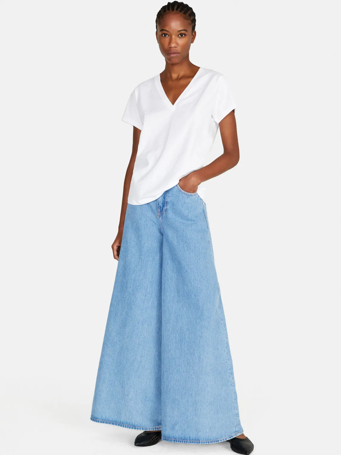 Women Sisley Tops & T-Shirts<V-Neck T-Shirt
