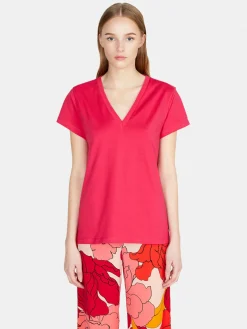 Women Sisley Tops & T-Shirts<V-Neck T-Shirt