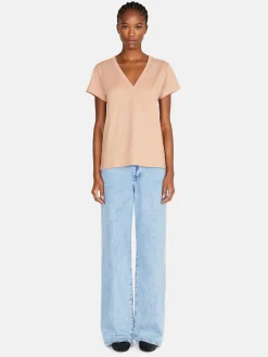 Women Sisley Tops & T-Shirts<V-Neck T-Shirt