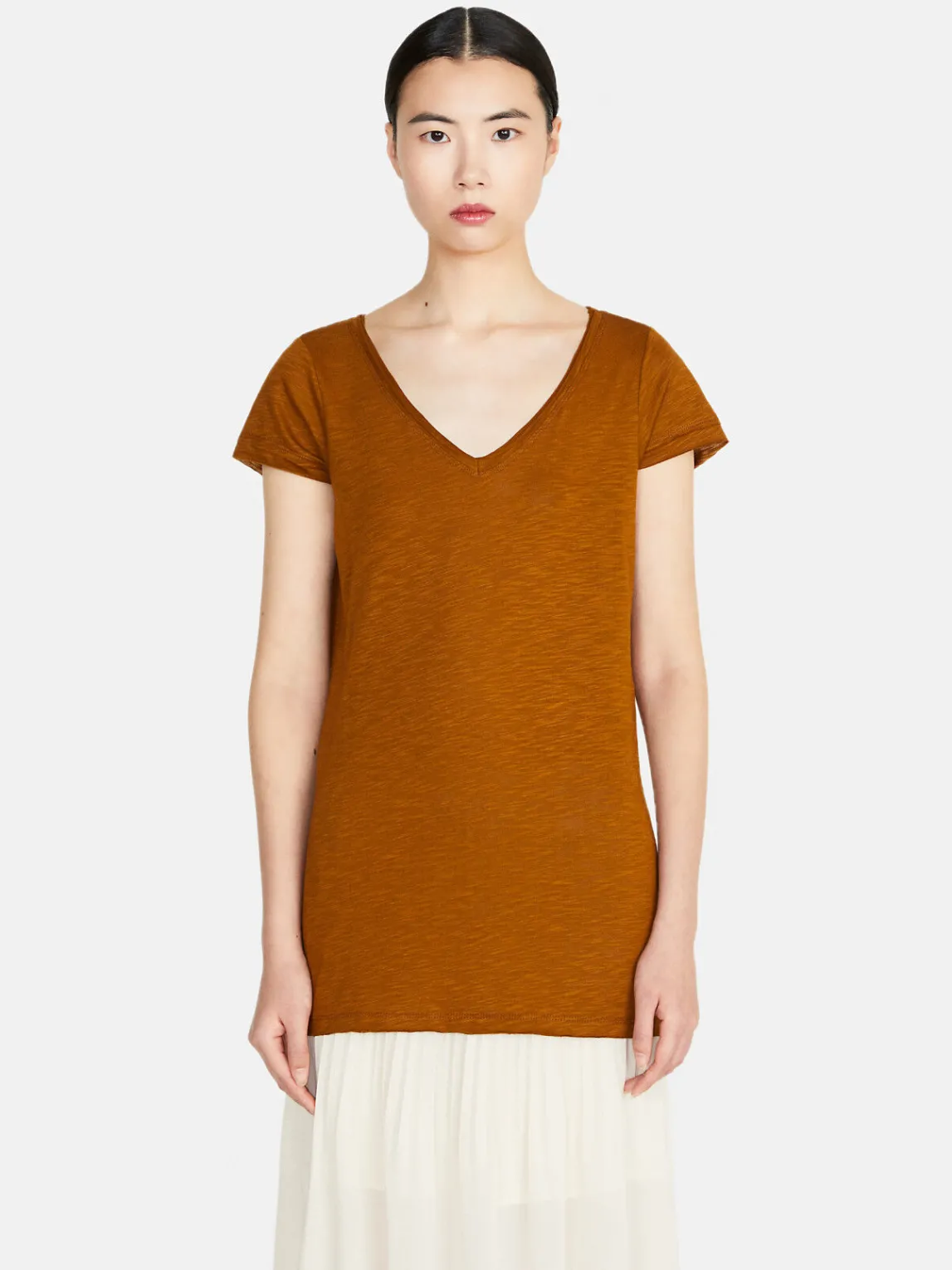 Women Sisley Tops & T-Shirts<V-Neck T-Shirt