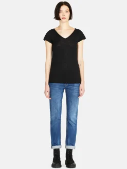 Women Sisley Tops & T-Shirts<V-Neck T-Shirt