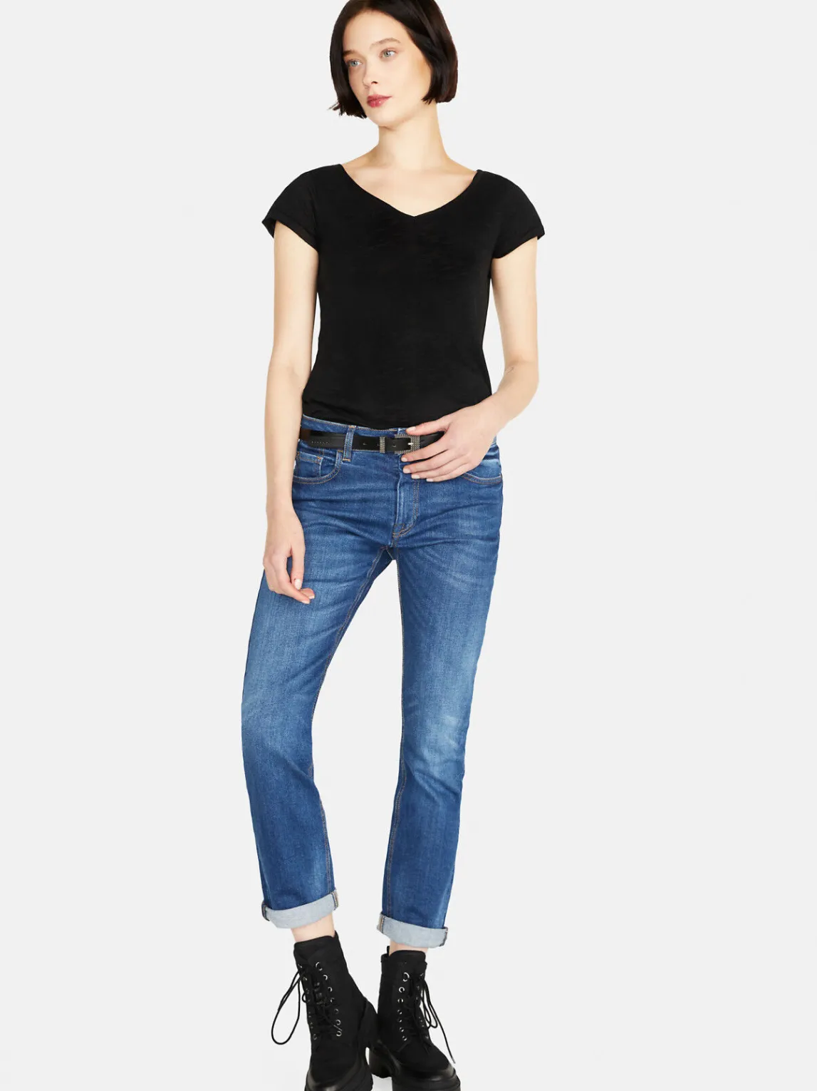 Women Sisley Tops & T-Shirts<V-Neck T-Shirt