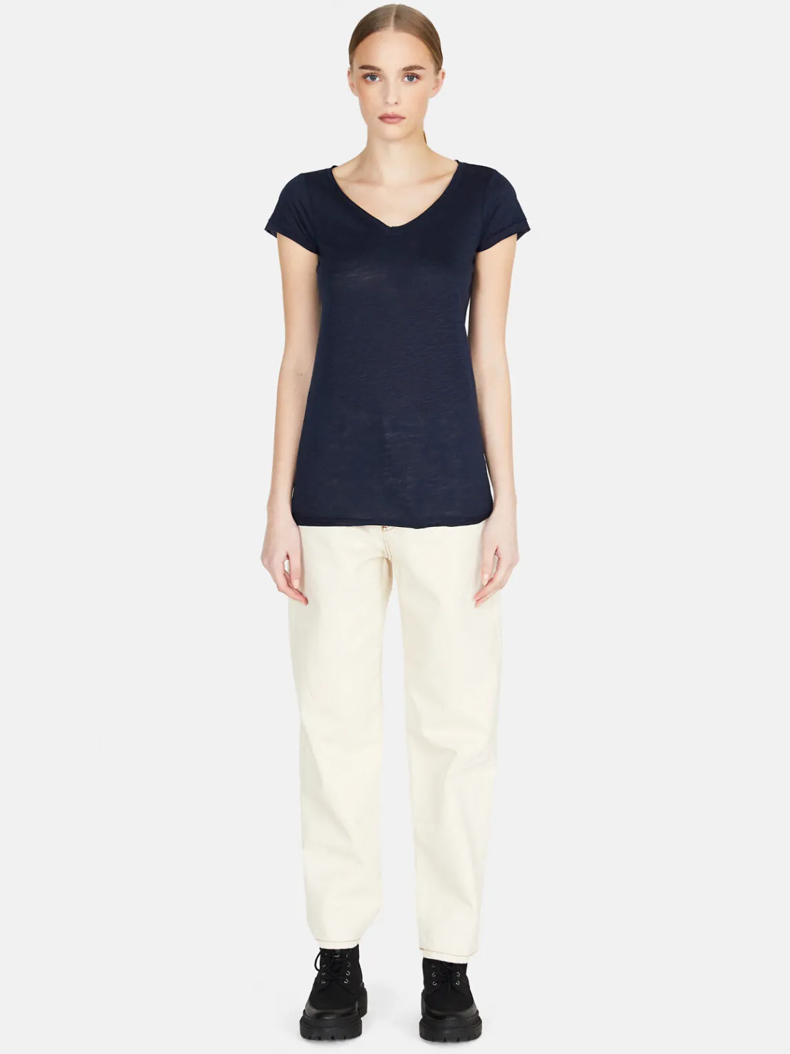 Women Sisley Tops & T-Shirts<V-Neck T-Shirt