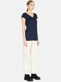 Women Sisley Tops & T-Shirts<V-Neck T-Shirt