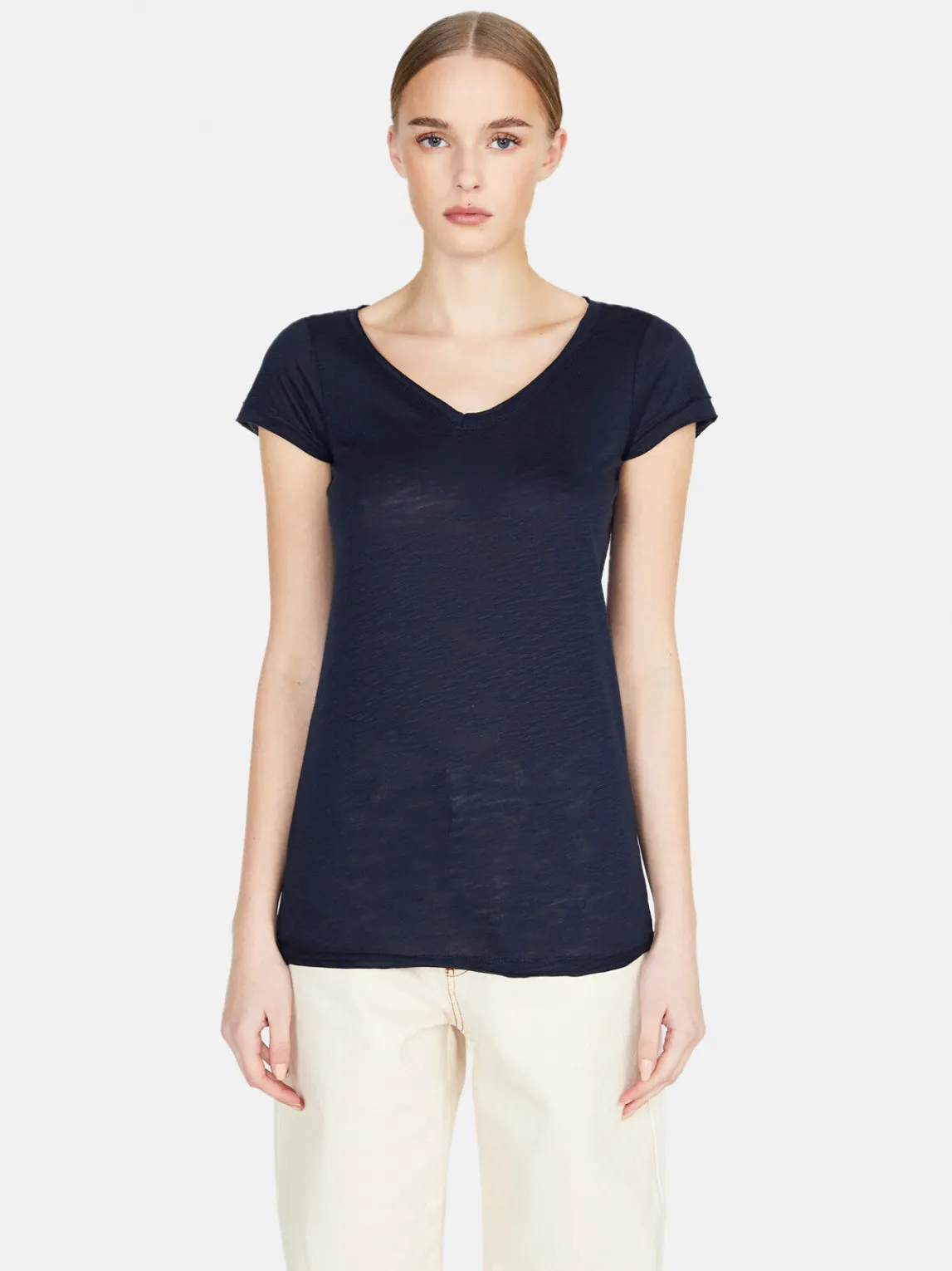 Women Sisley Tops & T-Shirts<V-Neck T-Shirt
