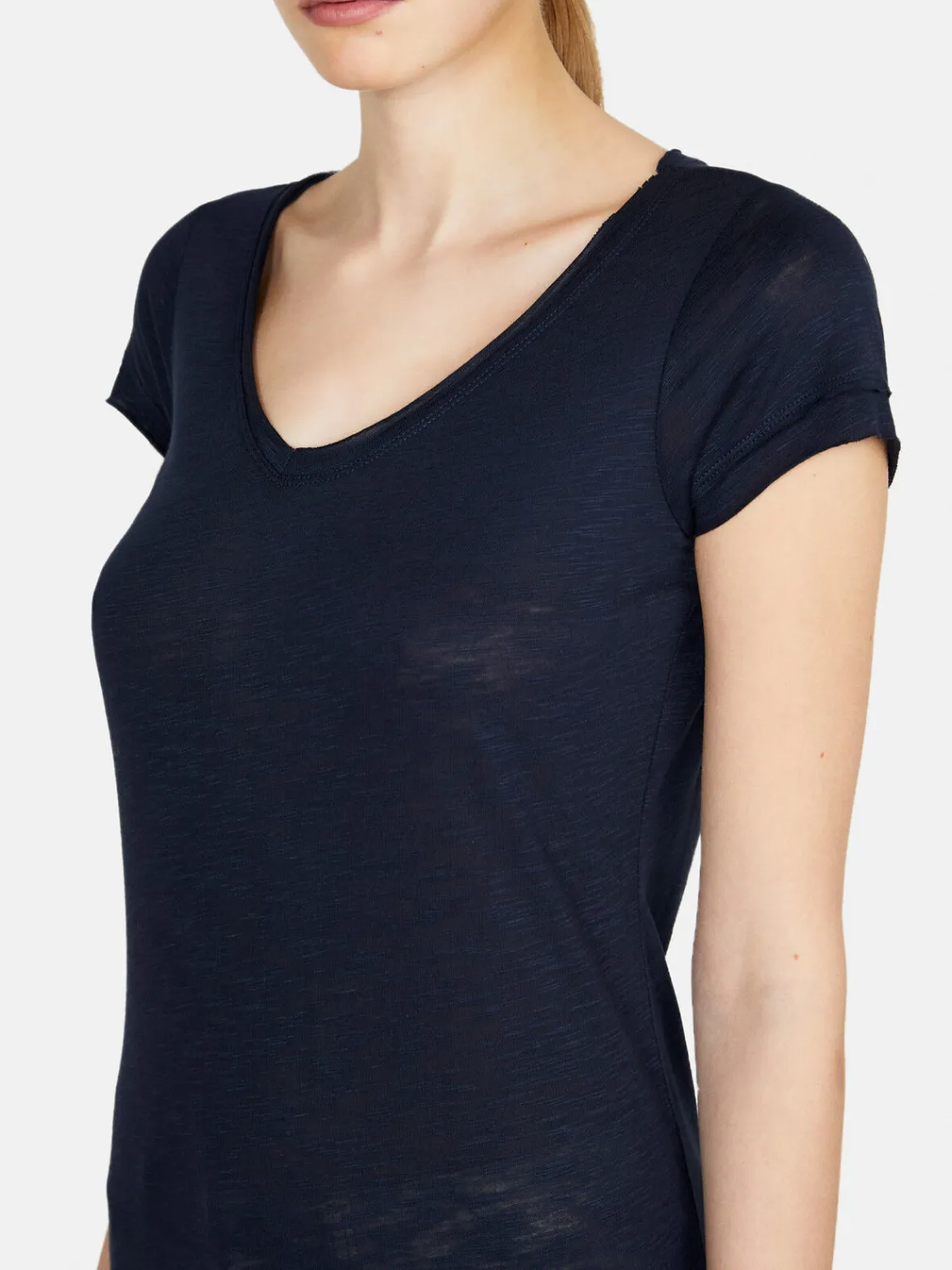 Women Sisley Tops & T-Shirts<V-Neck T-Shirt