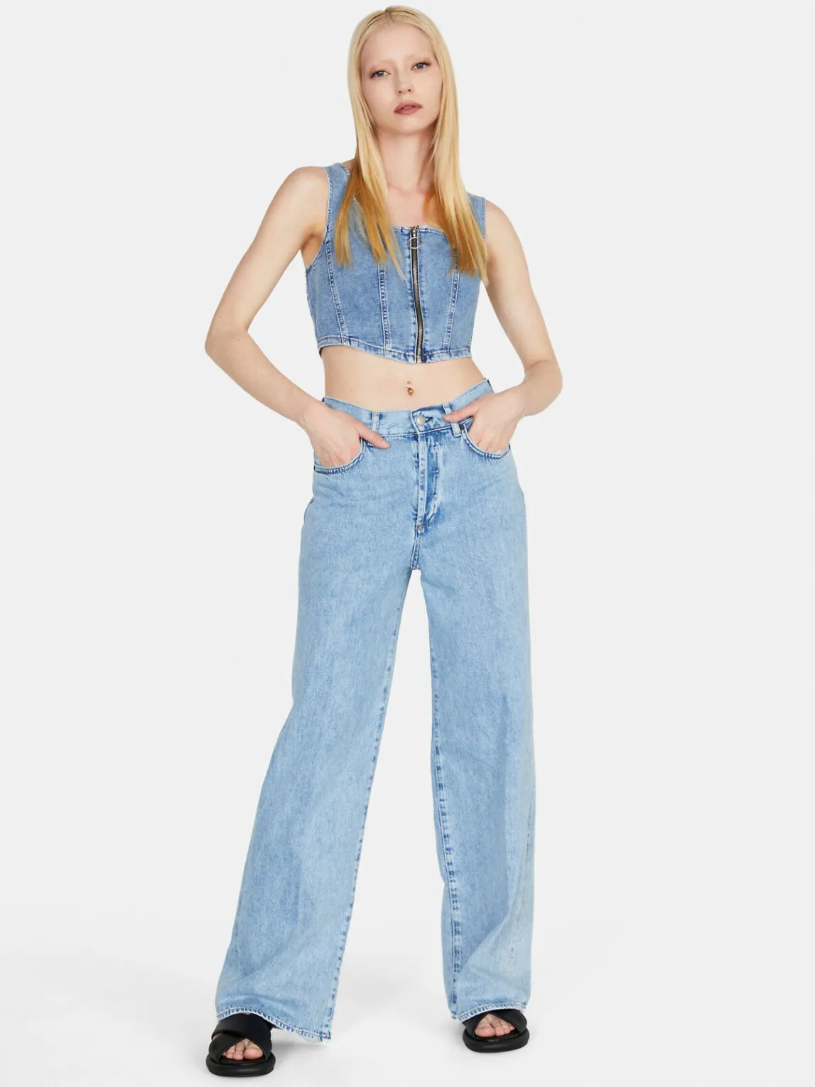 Women Sisley Jeans<Wide Fit Jeans